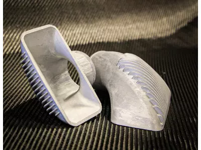Custom-designed intercooler end tanks